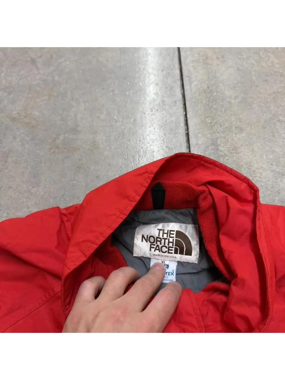 vintage the north face goretex mountain parka jacket size xl